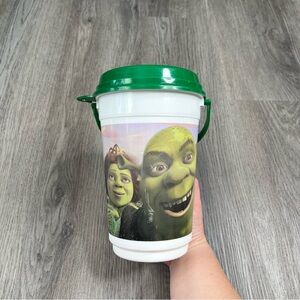 Shrek 4D Popcorn Bucket Universal Studios Hollywood Fiona Donkey Rare Lid Handle